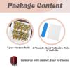image:imageBABALAL Long Coffin Press On Nails  Brown Silver Chrome Ombre Fake Nails with Luxury Design Gold Charms 10 Pieces Custom Handmade False Nails For Women ManicureBNCU113