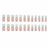 image:imageBABALAL Long Coffin Press on Nails  Gold Chrome Fake Nails 3d Design Cat Eye Bling Shiny French Tip Luxury Acrylic False Nails 24Pcs CustombbfnH009