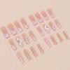image:imageBABALAL Long Coffin Press on Nails  Gold Chrome Fake Nails 3d Design Cat Eye Bling Shiny French Tip Luxury Acrylic False Nails 24Pcs CustombbfnH014
