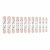 image:imageBABALAL Long Coffin Press on Nails  Gold Chrome Fake Nails 3d Design Cat Eye Bling Shiny French Tip Luxury Acrylic False Nails 24Pcs CustombbfnH015