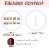 image:imageBABALAL Long Coffin Press on Nails  Gold Chrome Fake Nails 3d Design Cat Eye Bling Shiny French Tip Luxury Acrylic False Nails 24Pcs CustombbfnH022