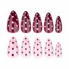 image:imageBABALAL Anime Press On Nails Medium Almond Fake Nails Yellow Red Summer Design Apple Flower Cartoon 24Pcs Glossy Acrylic False NailsBNSA105