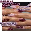 image:imageBABALAL Anime Press On Nails Medium Almond Fake Nails Yellow Red Summer Design Apple Flower Cartoon 24Pcs Glossy Acrylic False NailsBNSA105