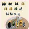 image:imageBABALAL Anime Press On Nails Medium Almond Fake Nails Yellow Red Summer Design Apple Flower Cartoon 24Pcs Glossy Acrylic False NailsBNSA106