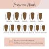 image:imageBABALAL Anime Press On Nails Medium Almond Fake Nails Yellow Red Summer Design Apple Flower Cartoon 24Pcs Glossy Acrylic False NailsBNSA112star