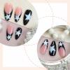 image:imageBABALAL Anime Press On Nails Medium Almond Fake Nails Yellow Red Summer Design Apple Flower Cartoon 24Pcs Glossy Acrylic False NailsBNSA112star