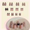 image:imageBABALAL Anime Press On Nails Medium Almond Fake Nails Yellow Red Summer Design Apple Flower Cartoon 24Pcs Glossy Acrylic False NailsBNSA123