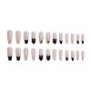 image:imageBABALAL Black and Gold Press on Nails Long Coffin Fake Nails Flower Print Design Trendy 24Pcs Glossy Bling Acrylic False NailsBNB220