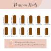image:imageBABALAL Long Square Press on Nails  Brown Cheetah French Tip Fake Nails 3D Cherry Design Acrylic Glossy Full Cover Reusable False Nails 24PcsANF01animal