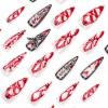 image:imageBABALAL Medium Almond Press on Nails  Green Spring Fake Nails Cat Eye Bling Design with Flower Trendy Full Cover Acrylic False Nails for Women Girls 24PcsANI01Angel
