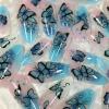 image:imageBABALAL Pink Press on Nails  Almond Medium Fake Nails Cat Eye Shiny Bling Design With Flower Charm 30Pcs Bling Manicure Acrylic False Nails for Women GirlsCNE015