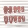 image:imageBABALAL Pink Press on Nails  Almond Medium Fake Nails Cat Eye Shiny Bling Design With Flower Charm 30Pcs Bling Manicure Acrylic False Nails for Women GirlsCNE009