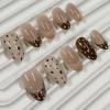 image:imageBABALAL Pink Press on Nails  Almond Medium Fake Nails Cat Eye Shiny Bling Design With Flower Charm 30Pcs Bling Manicure Acrylic False Nails for Women GirlsCNE006