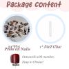 image:imageBABALAL Pink Press on Nails  Almond Medium Fake Nails Cat Eye Shiny Bling Design With Flower Charm 30Pcs Bling Manicure Acrylic False Nails for Women GirlsCNE012