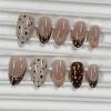 image:imageBABALAL Pink Press on Nails  Almond Medium Fake Nails Cat Eye Shiny Bling Design With Flower Charm 30Pcs Bling Manicure Acrylic False Nails for Women GirlsCNE006