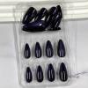 image:imageBABALAL Pink Press on Nails  Almond Medium Fake Nails Cat Eye Shiny Bling Design With Flower Charm 30Pcs Bling Manicure Acrylic False Nails for Women GirlsCNE013