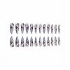 image:imageBABALAL Press on Nails  Long Stiletto Fake Nails Brown Cheetah French Tip Tortoise Flower Design 3D Handmade Acrylic Glue on Y2k Full Cover False nails with Rhinestone 24PcsANG20408