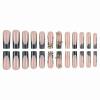 image:imageBABALAL Press on Nails  Long Stiletto Fake Nails Brown Cheetah French Tip Tortoise Flower Design 3D Handmade Acrylic Glue on Y2k Full Cover False nails with Rhinestone 24PcsANG215