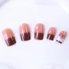 image:imageBABALAL Press on Nails Short Oval  Yellow Fake Nails Flower amp Sparkly Glitter Bling Swirl Design Summer Spring Full Cover Acrylic False Nails for Women GirlsBNO308