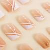 image:imageBABALAL Press on Nails Short Oval  Yellow Fake Nails Flower amp Sparkly Glitter Bling Swirl Design Summer Spring Full Cover Acrylic False Nails for Women GirlsBNO317