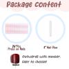 image:imageBABALAL Press on Nails Long Square Fake nails Brown Red Tortoise Fall Glue ons French Tip 3D Flower Handmade Supplies 24Pcs Ombre Full Cover Mancire False Nails for Women GirlsFNY18french
