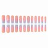 image:imageBABALAL Press on Nails Long Square Fake nails Brown Red Tortoise Fall Glue ons French Tip 3D Flower Handmade Supplies 24Pcs Ombre Full Cover Mancire False Nails for Women GirlsFNY21bluepink