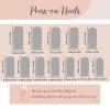image:imageBABALAL Press on Nails Long Square Fake nails Brown Red Tortoise Fall Glue ons French Tip 3D Flower Handmade Supplies 24Pcs Ombre Full Cover Mancire False Nails for Women GirlsFNY09red