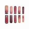 image:imageBABALAL Press on Nails Long Square Fake nails Brown Red Tortoise Fall Glue ons French Tip 3D Flower Handmade Supplies 24Pcs Ombre Full Cover Mancire False Nails for Women GirlsFNY04brownflo
