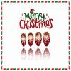 image:imageBABALAL Snowflake Press on Nails Short Square Fake Nails Blue Gradient Glue on Glitter Bling Design Winter New Year Christmas Acrylic 24Pcs Full Cover False Nails for Women Girls kidsBNxmas08