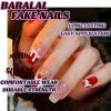 image:imageBABALAL Snowflake Press on Nails Short Square Fake Nails Blue Gradient Glue on Glitter Bling Design Winter New Year Christmas Acrylic 24Pcs Full Cover False Nails for Women Girls kidsBNxmas14