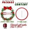 image:imageBABALAL Snowflake Press on Nails Short Square Fake Nails Blue Gradient Glue on Glitter Bling Design Winter New Year Christmas Acrylic 24Pcs Full Cover False Nails for Women Girls kidsBNxmas14