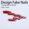 image:imageBABALAL Snowflake Press on Nails Short Square Fake Nails Blue Gradient Glue on Glitter Bling Design Winter New Year Christmas Acrylic 24Pcs Full Cover False Nails for Women Girls kidsBNxmas04snow