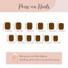 image:imageBABALAL Snowflake Press on Nails Short Square Fake Nails Blue Gradient Glue on Glitter Bling Design Winter New Year Christmas Acrylic 24Pcs Full Cover False Nails for Women Girls kidsBNxmas16