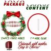 image:imageBABALAL Snowflake Press on Nails Short Square Fake Nails Blue Gradient Glue on Glitter Bling Design Winter New Year Christmas Acrylic 24Pcs Full Cover False Nails for Women Girls kidsBNxmas13