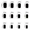 image:imageBABALAL Snowflake Press on Nails Short Square Fake Nails Blue Gradient Glue on Glitter Bling Design Winter New Year Christmas Acrylic 24Pcs Full Cover False Nails for Women Girls kidsBNxmas09