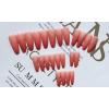 image:imageBABALAL Long Press on Nails Coffin Fake Nails Matte False Nails Ombre Nails Pink Fake Nails Ballerina Nails for Women and Girls