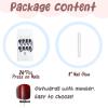 image:imageBABALAL Press On Nails Extra Long Square Fake Nails White Chrome French Tip amp 3D Gold Chain 3D Design Glossy Full Cover Glue On Nails For Women And Girls 24PcsFNP07black