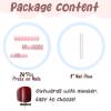 image:imageBABALAL Press On Nails Extra Long Square Fake Nails White Chrome French Tip amp 3D Gold Chain 3D Design Glossy Full Cover Glue On Nails For Women And Girls 24PcsFNP12shiny