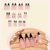image:imageBABALAL Press On Nails Long Almond Fake Nails Green Cat Eye Design with 3D Floral Summer Spring Art Glossy Full Cover Glue On Nails For Women And Girls 24PcsANS218winter