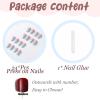 image:imageBABALAL Press On Nails Long Coffin Fake Nails Nude With Gold Glitter amp Marble Design Glossy Full Cover Glue On Nails For Women And Girls 24PcsCNC10201