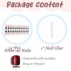 image:imageBABALAL Press On Nails Long Coffin Fake Nails Nude With Gold Glitter amp Marble Design Glossy Full Cover Glue On Nails For Women And Girls 24PcsCNC10202