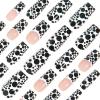 image:imageBABALAL Press On Nails Long Coffin Fake Nails Nude With Gold Glitter amp Marble Design Glossy Full Cover Glue On Nails For Women And Girls 24PcsCNC115