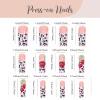 image:imageBABALAL Press On Nails Long Square Fake Nails Nude Mixed Colorful Floral Print Glossy Glue On Nails For Women And Girls 24Pcs ReusableFnm02cheetah