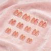 image:imageBABALAL Press On Nails Medium Almond Fake Nails Blue Swirl with Checkerboard amp Heart Glossy Y2K Retro Glue On Nails for Women and Girls 24PcsANU0003