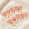 image:imageBABALAL Press On Nails Medium Almond Fake Nails Blue Swirl with Checkerboard amp Heart Glossy Y2K Retro Glue On Nails for Women and Girls 24PcsANU0003
