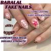 image:imageBABALAL Press On Nails Medium Almond Fake Nails Blue Swirl with Checkerboard amp Heart Glossy Y2K Retro Glue On Nails for Women and Girls 24PcsANU01pink