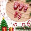 image:imageBABALAL Press On Nails Medium Almond Fake Nails Brown Green Plaid amp Apple Y2k Anime Glossy Full Cover Glue On Nails For Women And Girls 24Pcs01A004bow