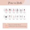 image:imageBABALAL Press On Nails Short Almond Fake Nails Purple Lavender Cat Eye With Gold Foil Floral Design Glossy Full Cover Glue On Nails For Women And Girls 24PcsCNF00101