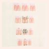 image:imageBABALAL Press On NailsLong Square Fake Nails Black Plaid with Star amp Sliver Ball Charm Glossy Gothic Grunge Glue On Nails for Women and Girls 24PcsLCRJL0301