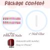 image:imageBABALAL Press On NailsLong Square Fake Nails Black Plaid with Star amp Sliver Ball Charm Glossy Gothic Grunge Glue On Nails for Women and Girls 24PcsLCRJL02pinkflo